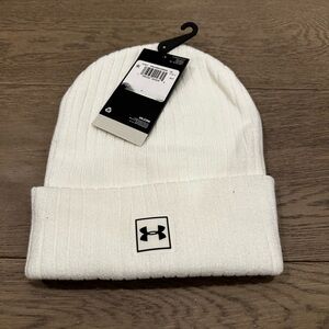 Under Armour White Beanie